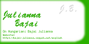 julianna bajai business card